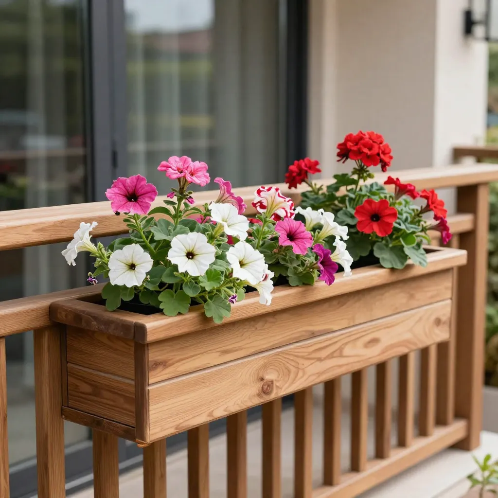 Beautiful flower bed arrangement with vibrant seasonal blooms